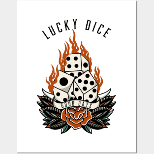 lucky dice Posters and Art